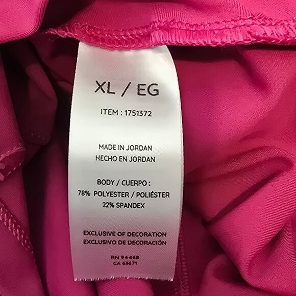 Sage Collective Pink Athletic Front Zip Built In Shorts Inside Pocket Dress 12 - Picture 6 of 7